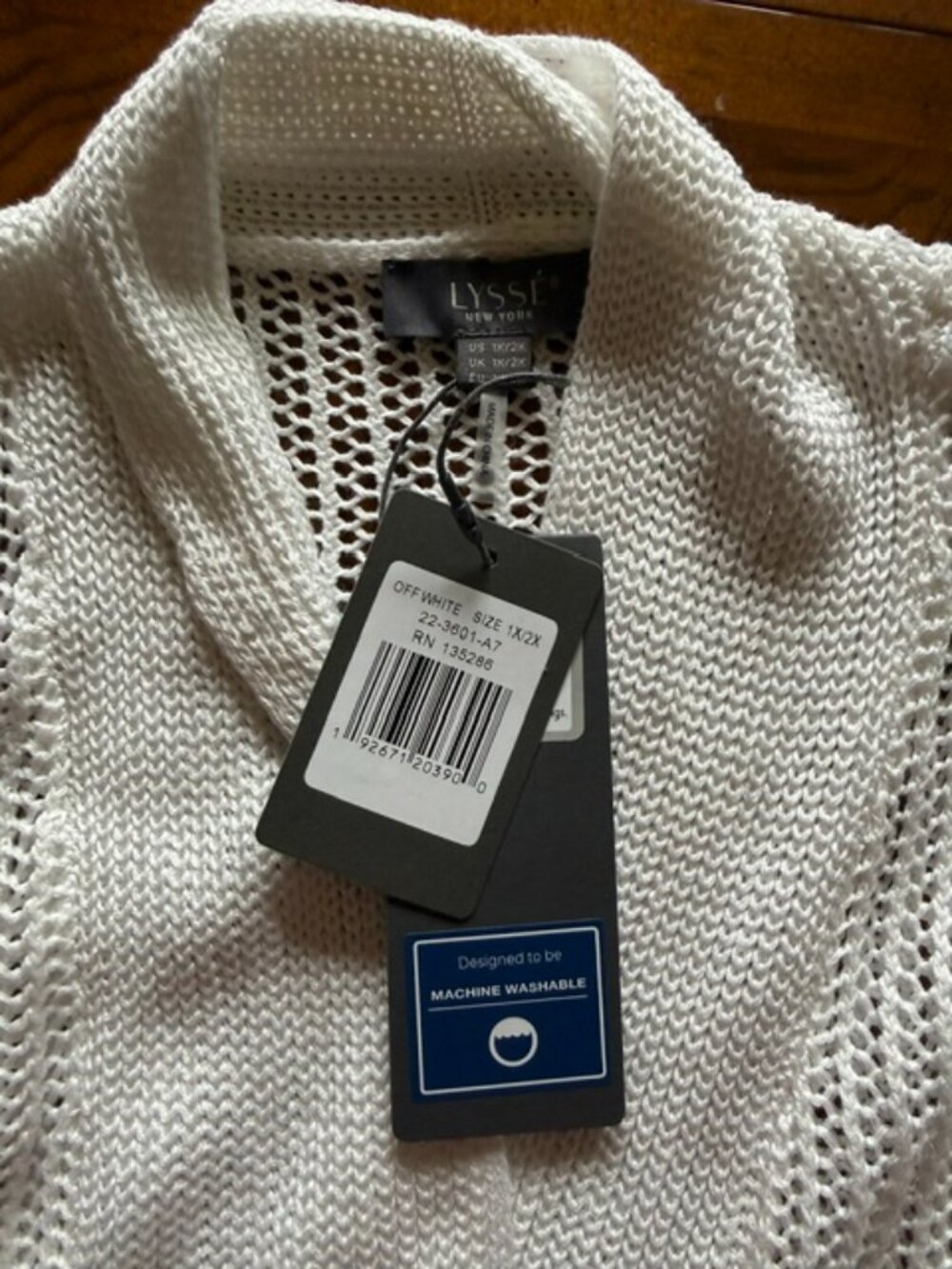 Lysse NY Lysse New York Elera Linen Mesh Cardigan 1X/2X
